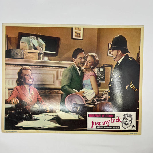 1957 Just My Luck Margaret Rutherford 11x14 Lobby Card with Photo on Back FL4