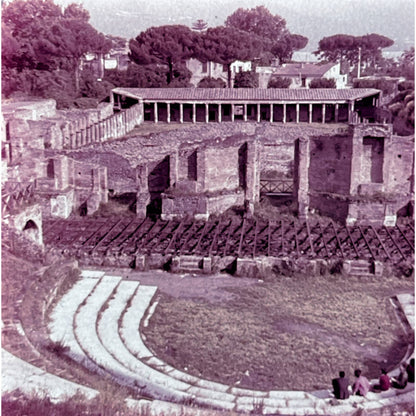 1960s Pompeii Italy Travel Slide Set of 6 2x2 Slides TK2-S4-7