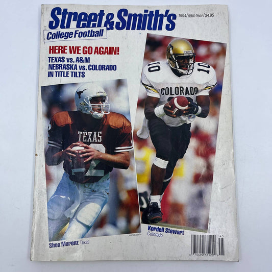 1994 Street & Smith’s College Football Yearbook Magazine Kordell Stewart TH3