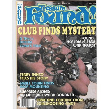 Treasure Found Magazine - Treasure Hunting Gold Metal Detecting Winter 1981 M4