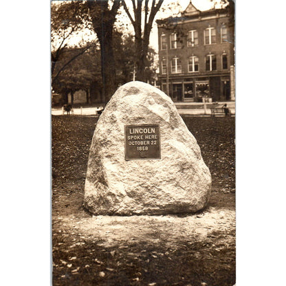 In the Park at La Harpe Illinois RPPC c1910 Original Postcard TK1-24
