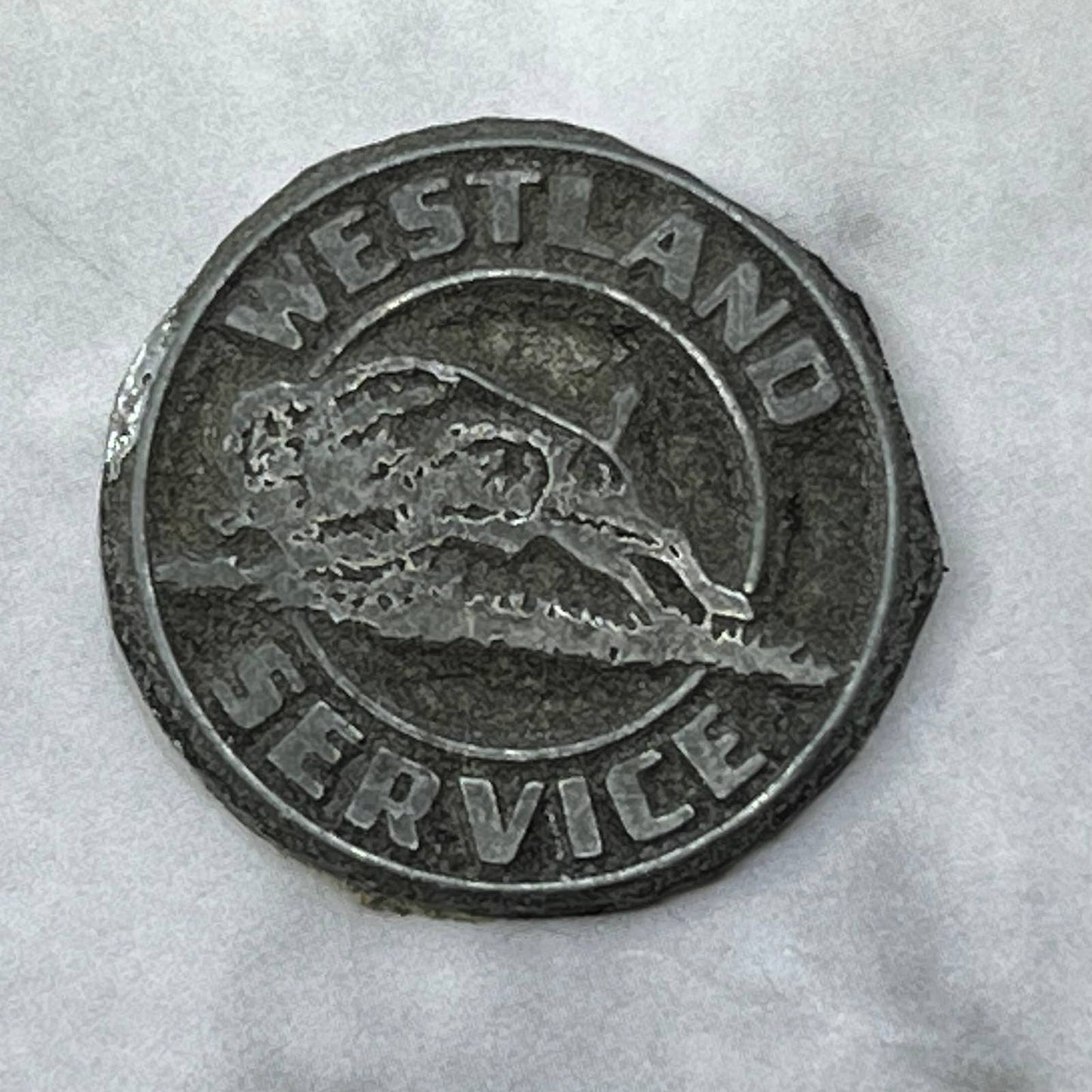 Vintage Printing Letterpress Printers Block Plate Westland Service SE833