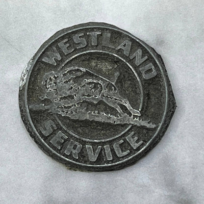 Vintage Printing Letterpress Printers Block Plate Westland Service SE833