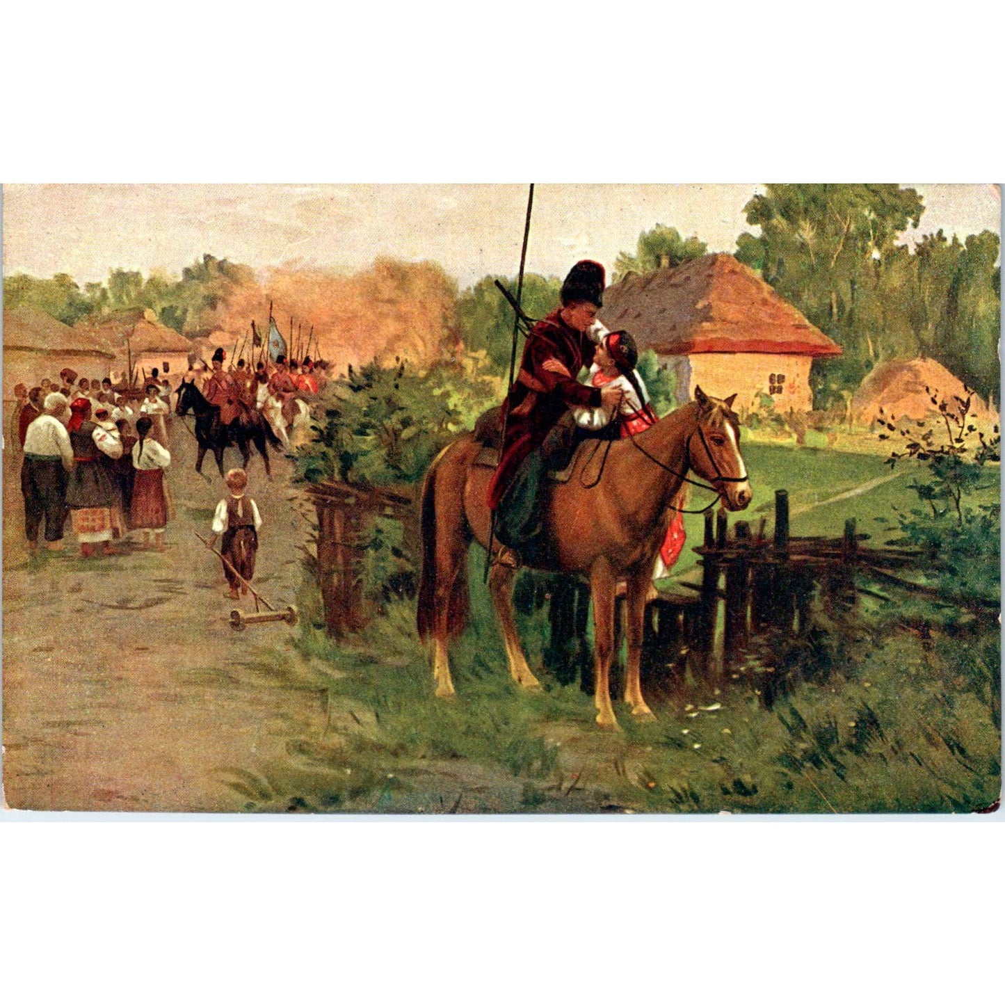 Pimonenko From The War - Original Postcard TJ7-RP1