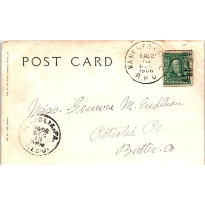 1906 "The Shoals" Sailboats - Original Postcard TJ7-RP3