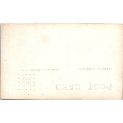 Antique RPPC Postcard Young Cow Calf in a Field EA3