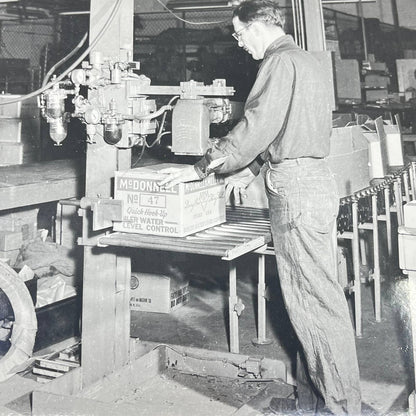 1940s Assembly Line Manufacturing Photo McDonnell & Miller Inc. 8x10” AA7-22