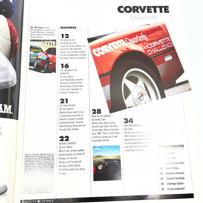 1988 Winter - Corvette Quarterly Magazine THE UNIVERSITY OF CORVETTE TG1