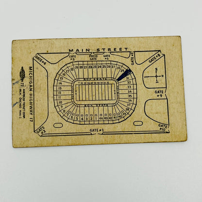 1941 Michigan vs Minnesota College Football Ticket Stub 46-22 AA2