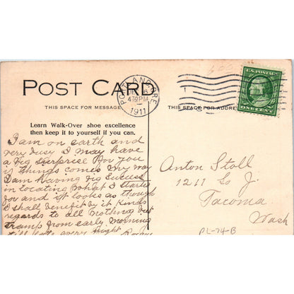 Walk-Over Shoes 1911 The Gossips Pilgrims Advertising Postcard P2-9