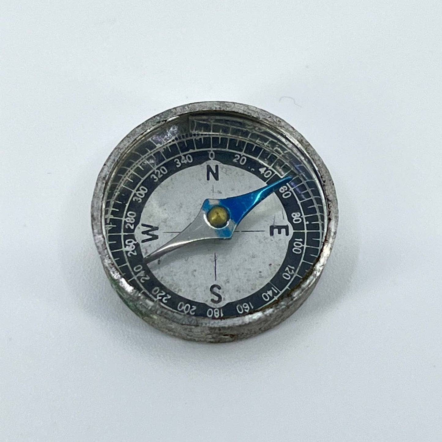 Vintage Cracker Jack Gumball Cereal Prize Charm Metal Compass Premium SD1