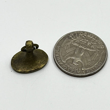 Antique N Monogram Floral Primitive India Brass Wax Seal Stamp 1/2” SC7-8
