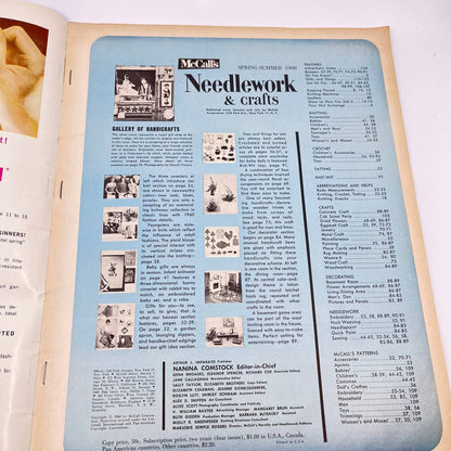 1960 Spring NEEDLEWORK & Crafts McCall's MAGAZINE 83 Bazaar Items TF5