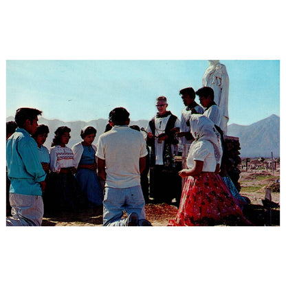 Vintage Postcard - Laveen Arizona St. John's Indian School AD9