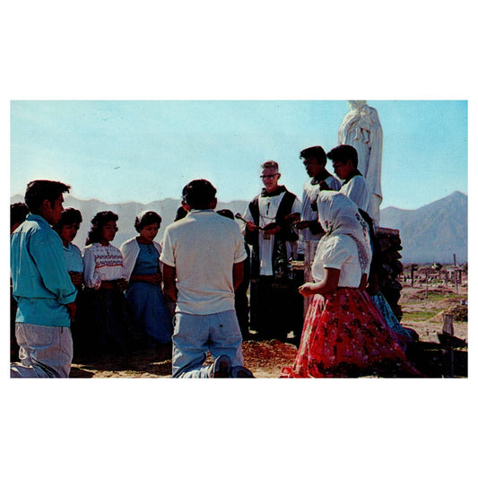 Vintage Postcard - Laveen Arizona St. John's Indian School AD9