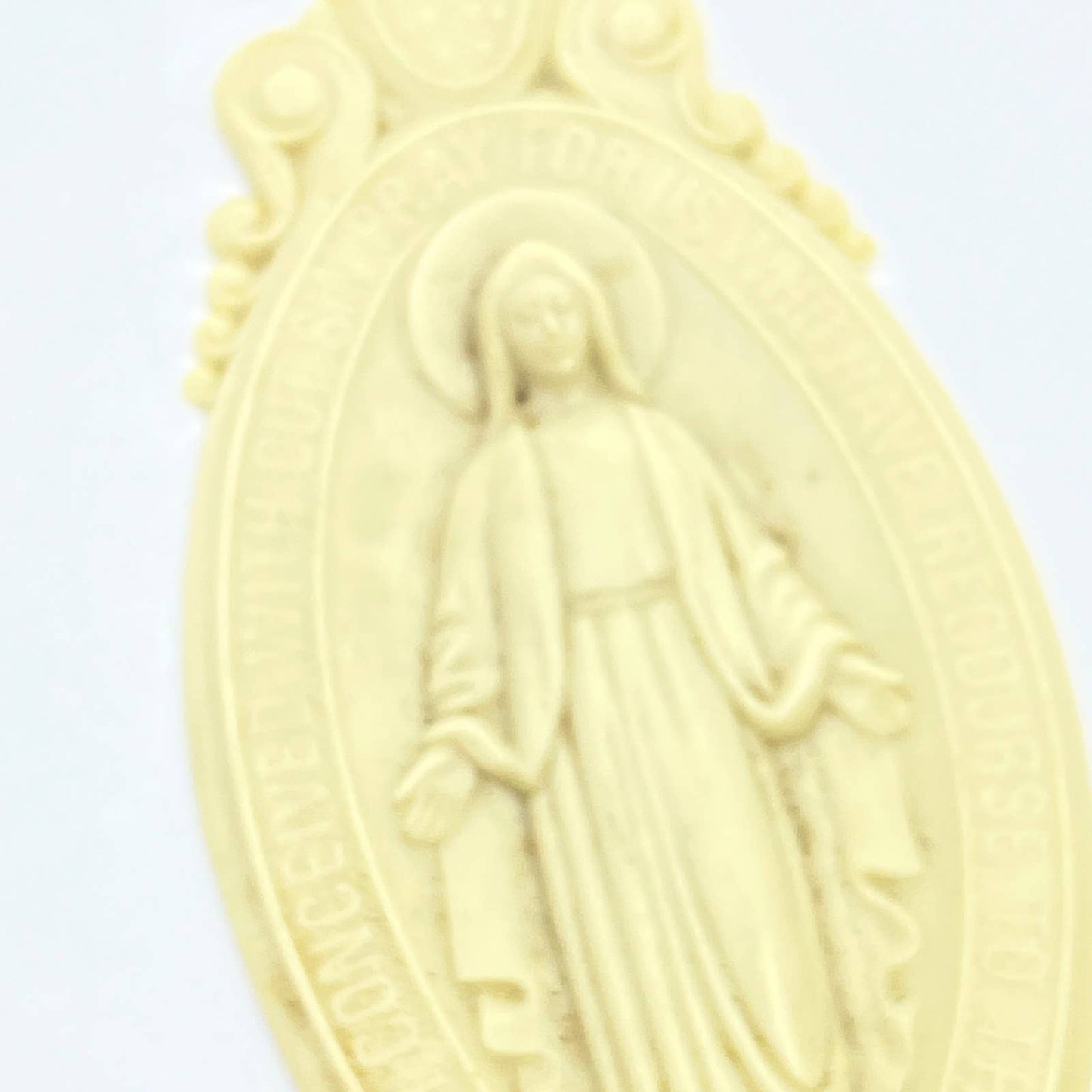 Vintage Virgin Mary Celluloid Holy Water Font TF5