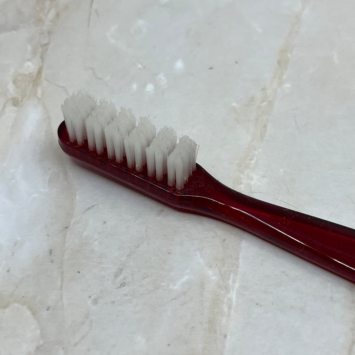 Vintage 1980s Pepsodent Promo Toothbrush Red Plastic Unused TE5-S2