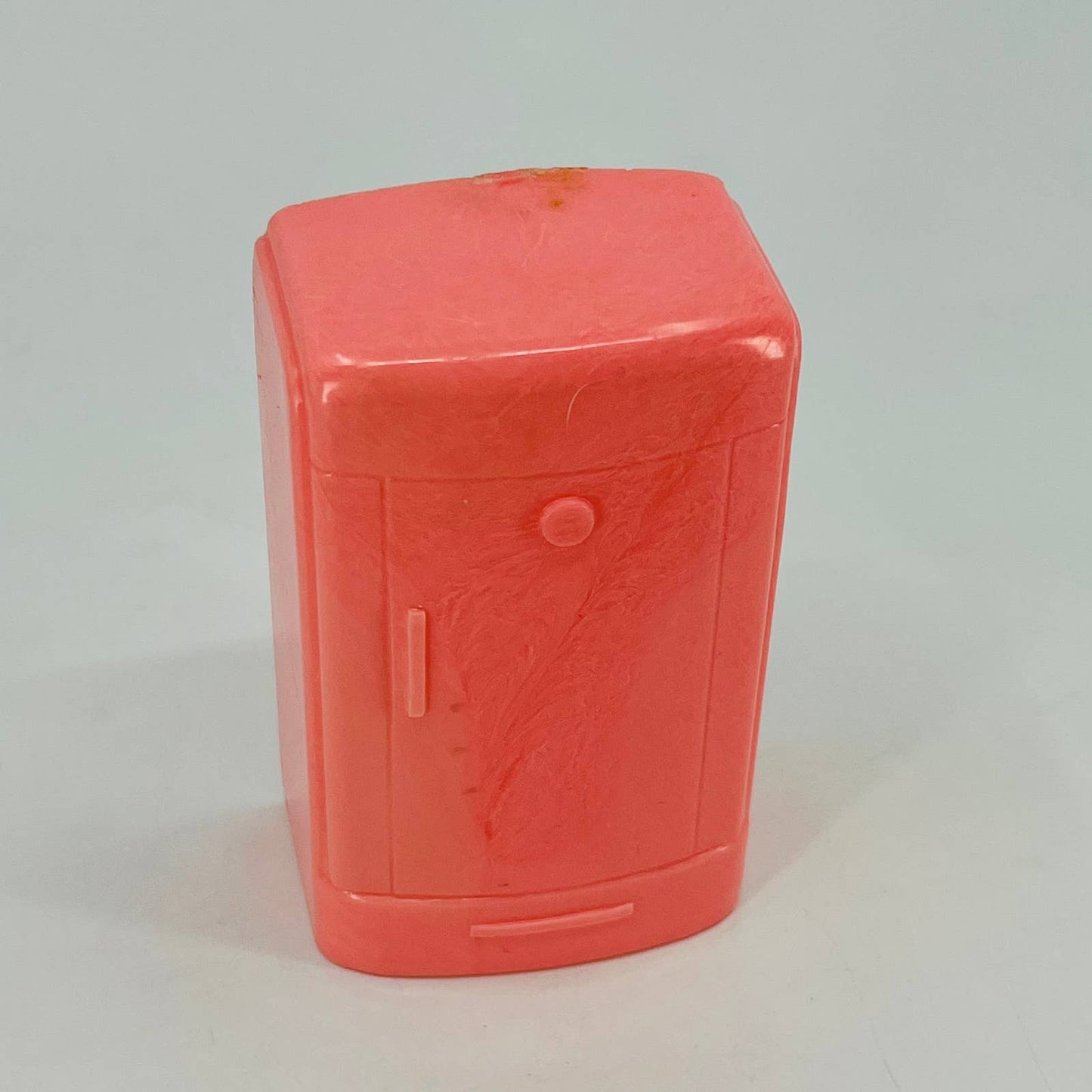 1950s MCM Dollhouse Furniture Celluloid Pink Refrigerator TD6