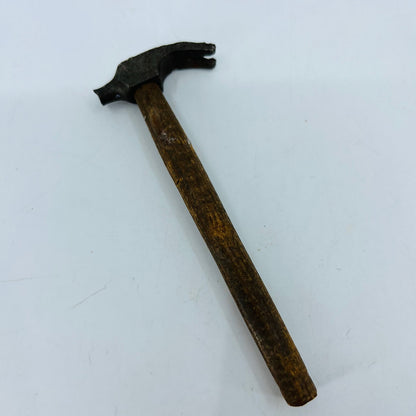 Vintage Primitive Realistic Wood and Metal Toy Hammer Broken Head 4” SB2