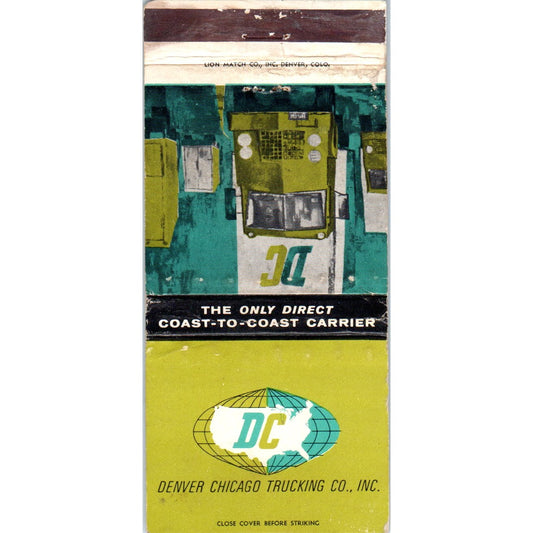 1965 Denver Chicago Trucking Co Advertising Matchbook Cover MM9-6