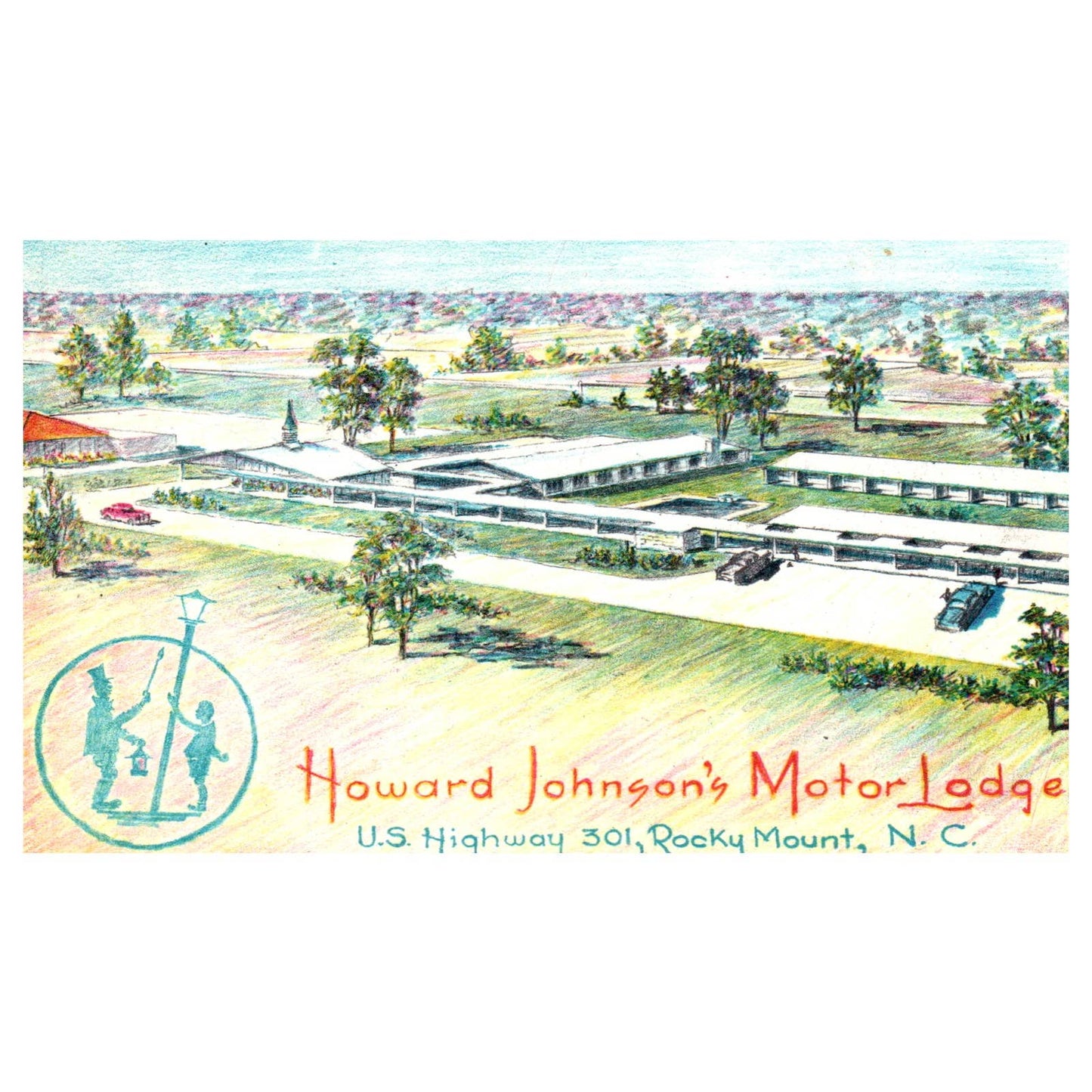 Howard Johnson's Motor Lodge Fred & Doris Washburn Rocky Mount - Postcard TJ8-2