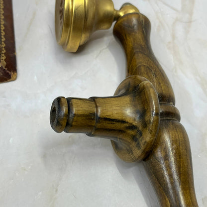 Vintage Italian Leather Wrapped Telephone Shape Decanter Bottle TC5