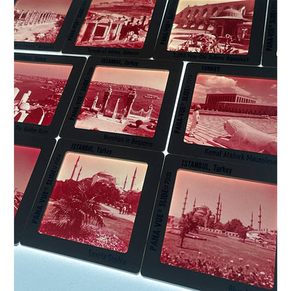 1960s Turkey, Istanbul Views Lot of 10 Pana-Vue 2x2 Travel Slides TK2-S-3