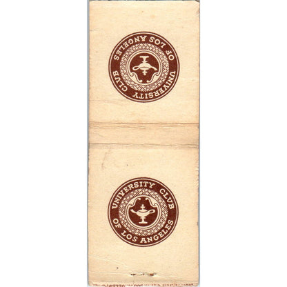 University Club of Los Angeles Advertising Matchbook Cover SA9-M4