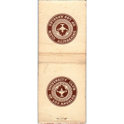 University Club of Los Angeles Advertising Matchbook Cover MM9-4