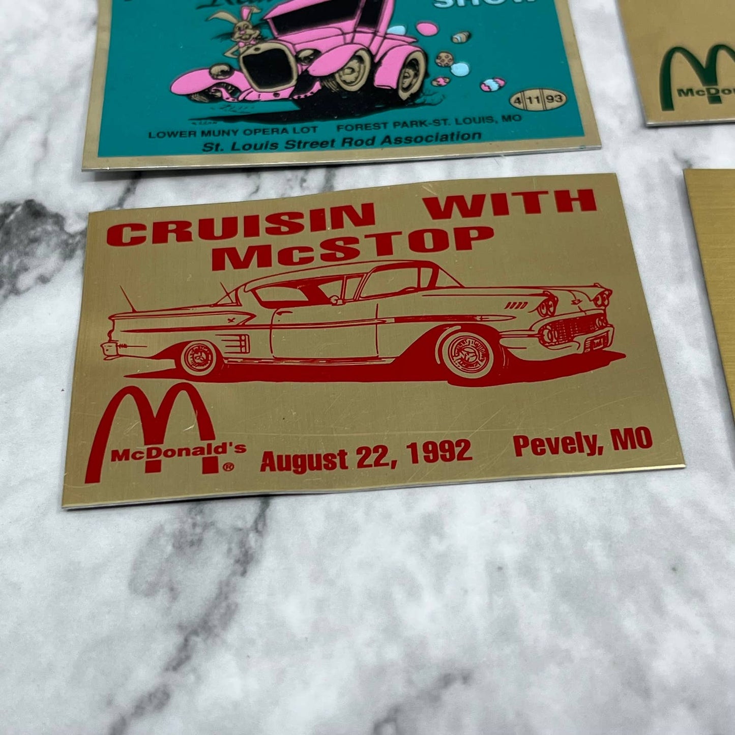 1990s Lot of 9 Missouri Classic Car Show Placards SF1