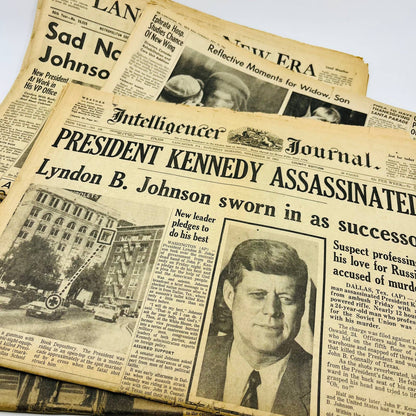 1968 RFK Robert F. Kennedy Assassination Lot of 2 Newspapers Harrisburg PA BA1