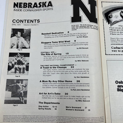 1979 Apr - Nebraska Inside Cornhusker Sports - Men’s Gymnastics NCAA Champs TH7