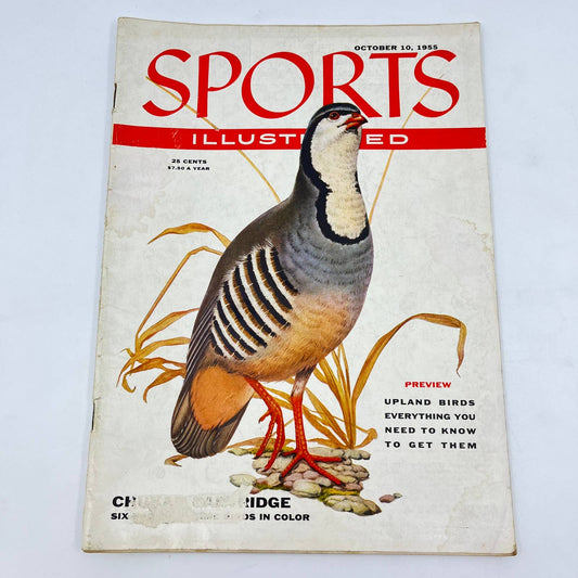 SPORTS ILLUSTRATED OCTOBER 10 1955 BIRD HUNTING COVER Chukar Partridge TE8