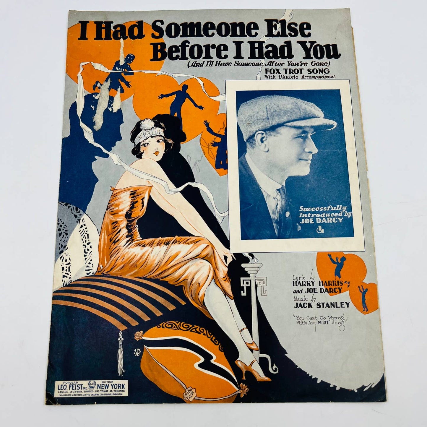 1924 I Had Someone Else Before I Had You Flapper Joe Darcy Sheet Music