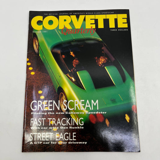 1991 Summer - Corvette Quarterly Magazine SCREAMING GREEN DREAM MACHINE TG1
