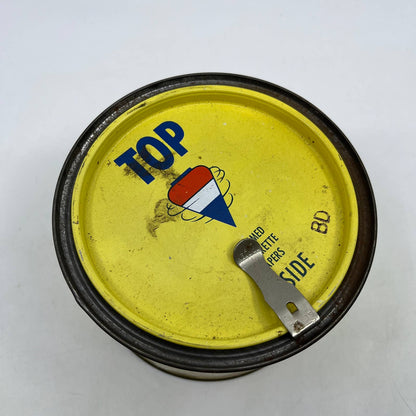 Vintage Top Cigarette Tobacco Tin Metal Can 7 oz. R. J. Reynolds w/ Opener TI2