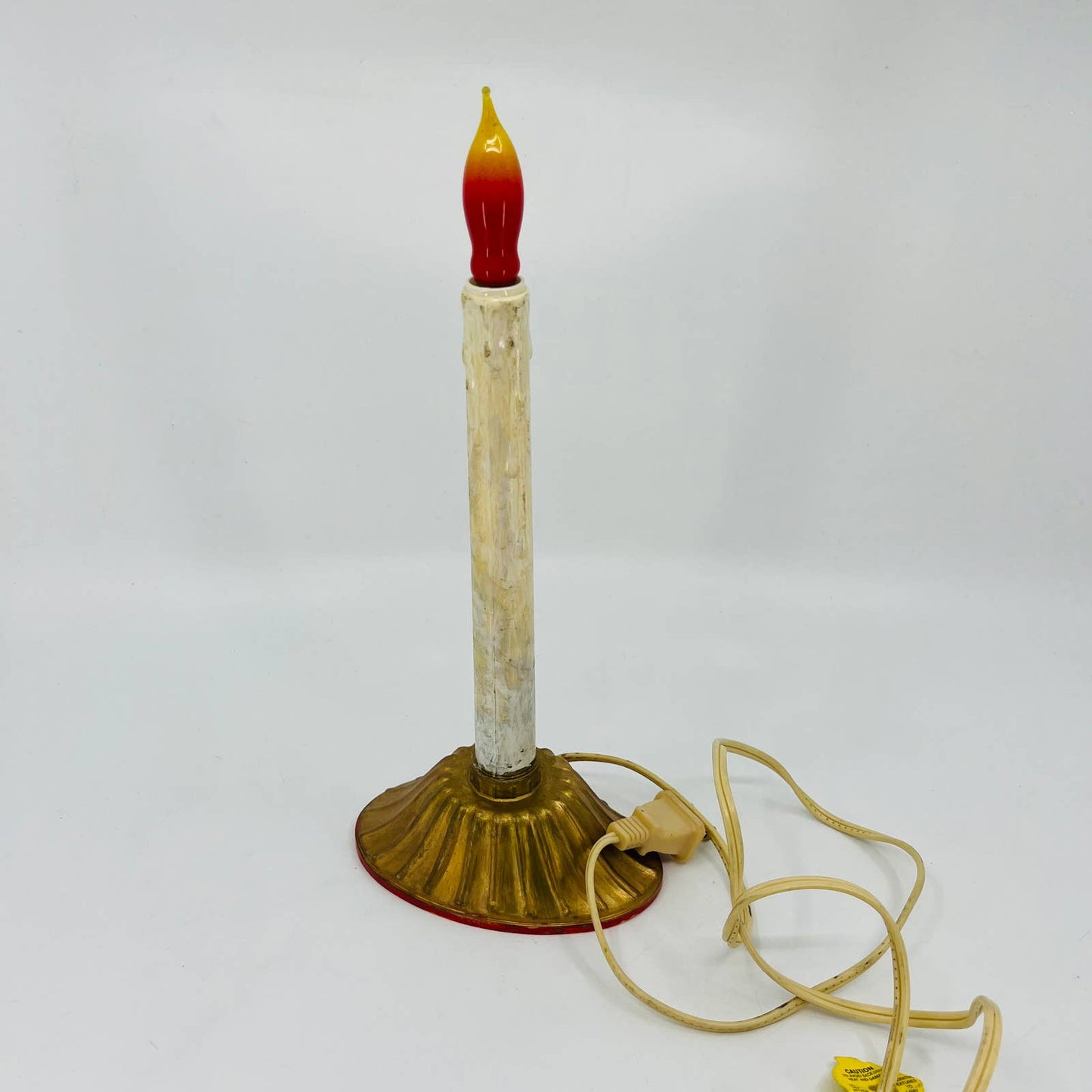 Vintage Christmas Electric Plastic Wax Drip Candle Candolier Light WORKS TB6-1