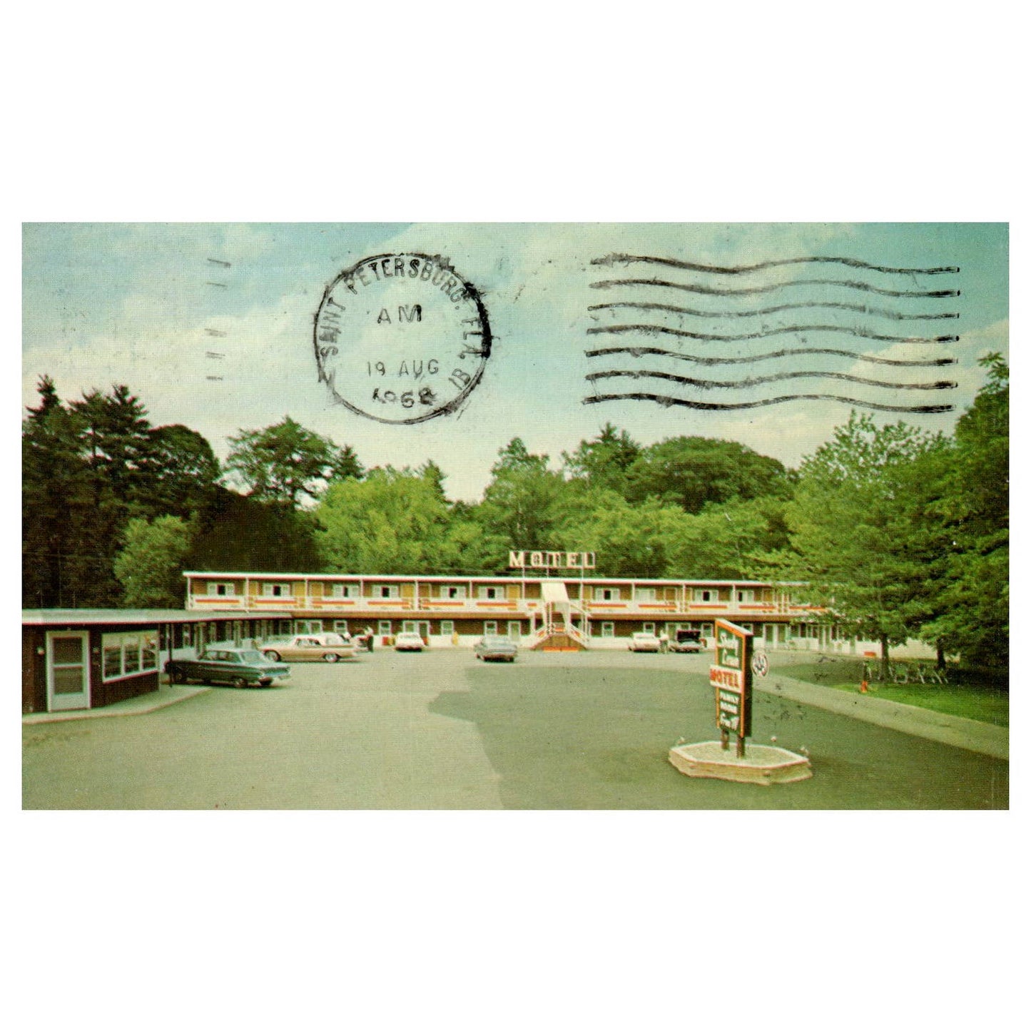 Vintage Postcard - Shady Lawn Motel White River Jet Vermont 1968 AD9