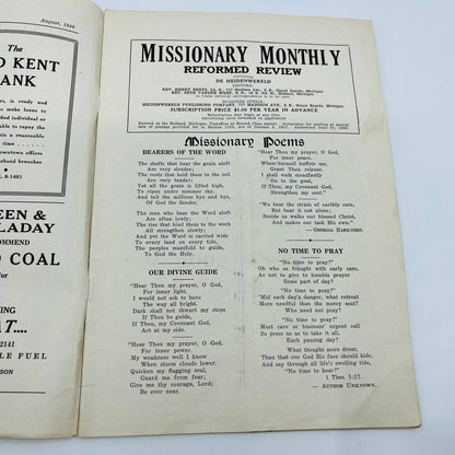 1938 Missionary Monthly De Heidenwereld Marnix Van St Aldegonde Hollander MI EA4