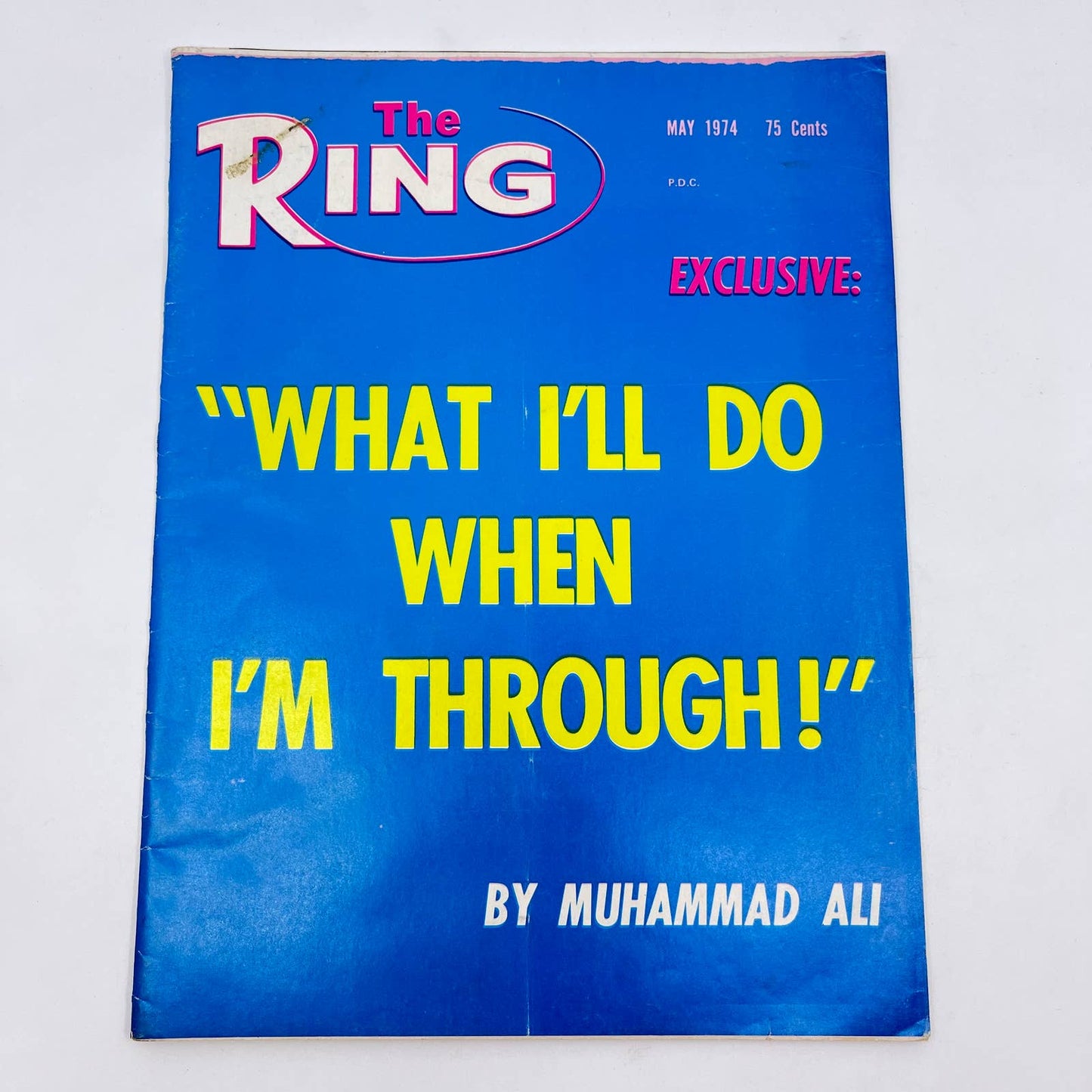 MAY 1974 THE RING vintage boxing magazine - MUHAMMAD ALI when I'm through TF6