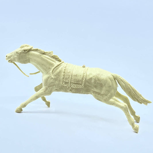 Marx 1960's Western Frontier Marx Cream Horse Full Gallop SD7