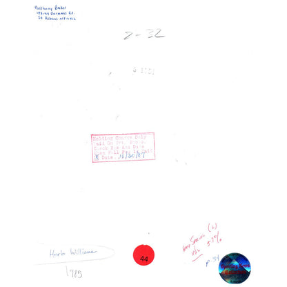 1985 Press Photo Basketball NBA Indiana Pacers Herb Williams 8x10" AD3