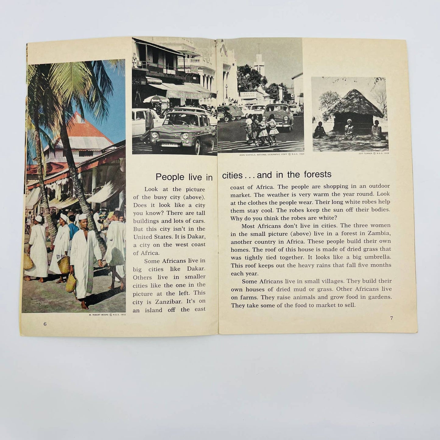 1970 WORLD TRAVELER National Geographic School Bulletin AFRICA EA4