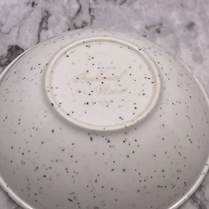 MCM Imperial Ware Speckled Confetti White Ice Cream Bowl Melmac Malamine TA3-2