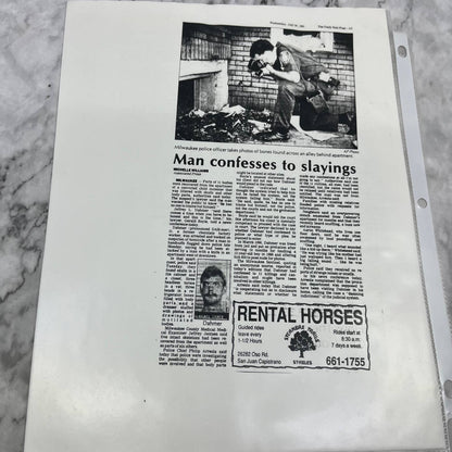 Vintage Jeffrey Dahmer Ephemera Collection FL5
