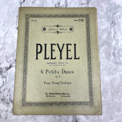 Pleyel 6 Petits Duos Pour Deux Violons 1905 Violin Sheet Music TK2-SM2