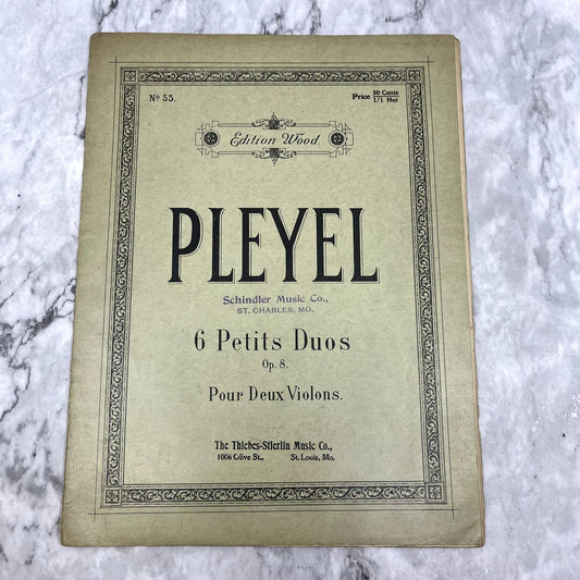 Pleyel 6 Petits Duos Pour Deux Violons 1905 Violin Sheet Music TK2-SM2