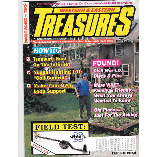 Western & Eastern Treasures Magazine - SEALED Treasure Hunting Jan 1997 M6