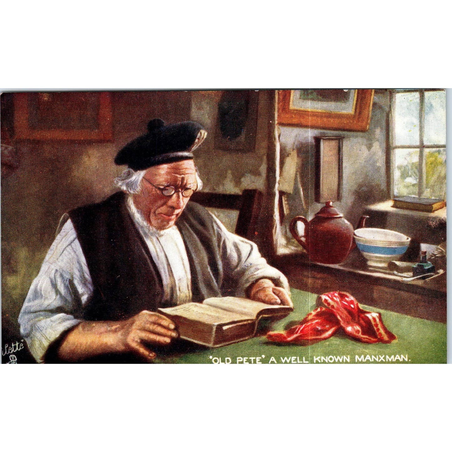 Old Pete a Well Known Maxman Raphael Tuck Oilette Original Postcard TK1-P13