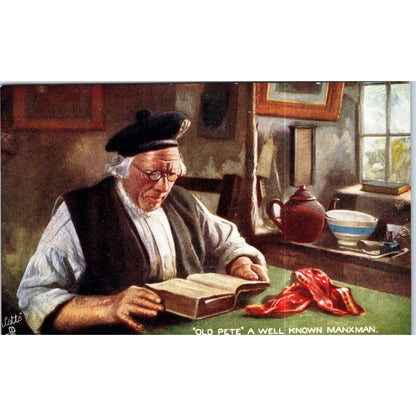 Old Pete a Well Known Maxman Raphael Tuck Oilette Original Postcard TK1-P13
